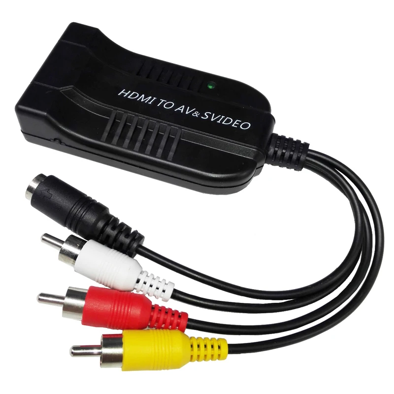 

Преобразователь HDMI-штекер AV CVBS Female S-video Композитный R L Аудио высокого разрешения мультимедийный интерфейсный 1080P видеобокс