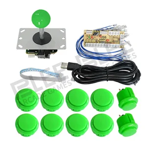 7 Аркадный джойстик DIY Kit Нулевая задержка аркадная DIY Kit USB энкодер для ПК PS3 Джойстик Sanwa для аркадных игр и кнопочные кнопки для аркадной игры Mame - Цвет: 7