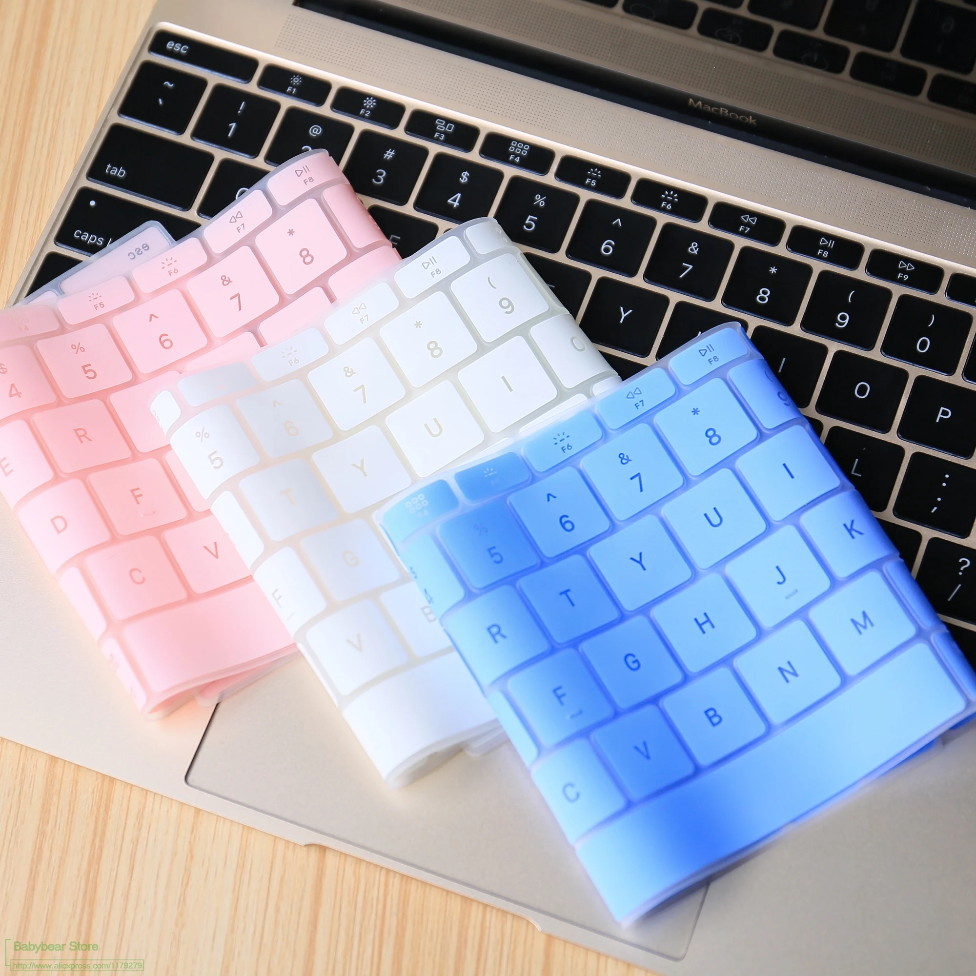 Чехол для клавиатуры Европейский английский нового Macbook Pro 13 15 с сенсорной