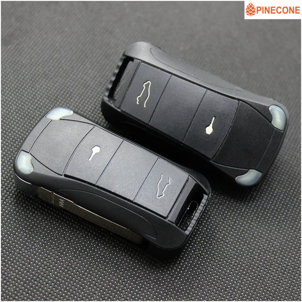 PINECONE бренд для PORSCHE CAYENNE S GTS ключ 2/2 + 1/3/3 1 кнопка Замена чехол ключа с нережущей