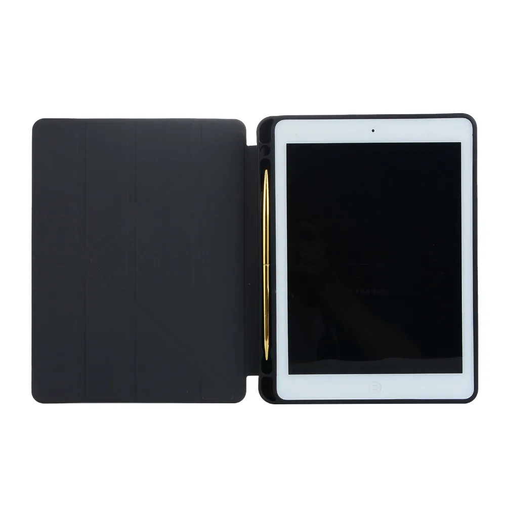 Ультратонкий чехол подставка из ТПУ и искусственной кожи для Apple iPad 9 7 2018 2017 Air