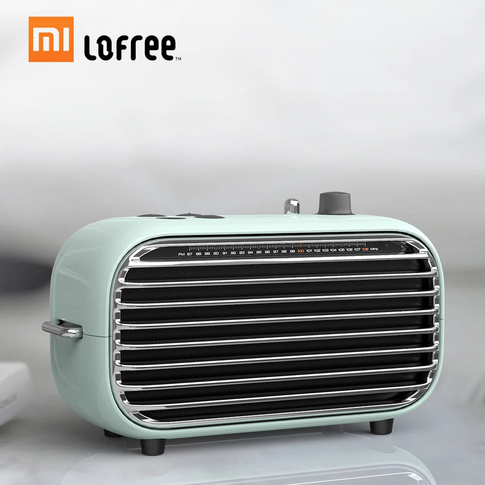 Xiaomi Lofree Bluetooth динамик ретро портативный беспроводной динамик fm-радио Soundbox бас динамик s аудио плеер музыкальный усилитель