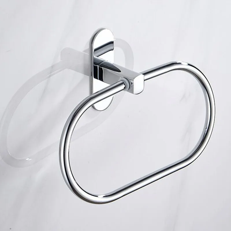 Держатель для полотенец без дырочек вешалка из нержавеющей стали настенная