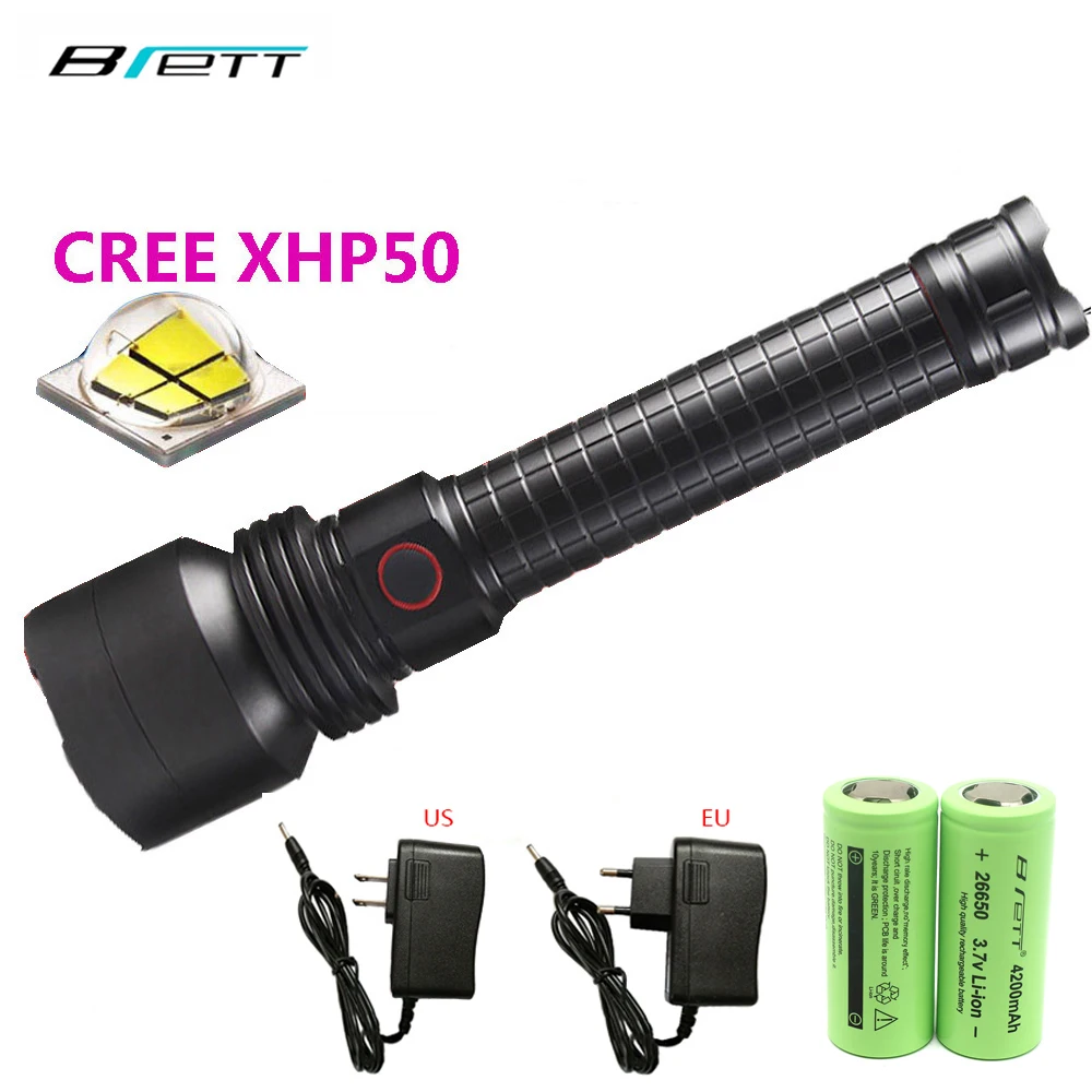 Мощный светодио дный светодиодный фонарик XHP50 XHP70 самообороны Охота пещера