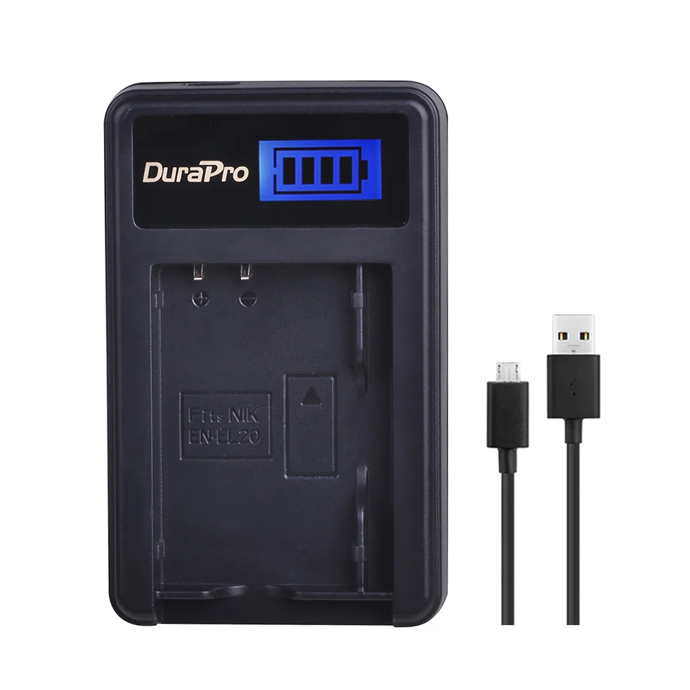 Аккумуляторная батарея Durapro для фотоаппарата 2 шт. 1200 мАч с ЖК-дисплеем USB зарядное