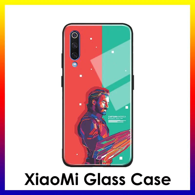 AE 1609 Капитан Америка мягкий силиконовый стеклянный чехол для телефона, чехол для Xiaomi mi 8 9 SE mi x 2 2s 3 Red mi Note 5 6 7 8 Pro - Цвет: AE 1609