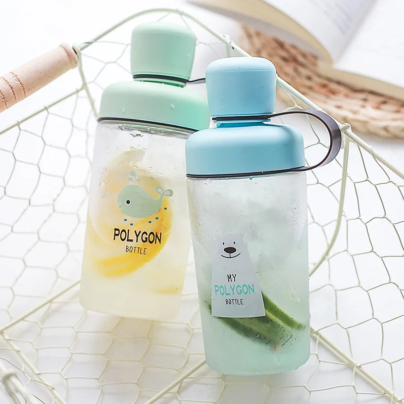 400 мл Горячая Милая бутылка для воды портативный мультфильм пластиковая детей