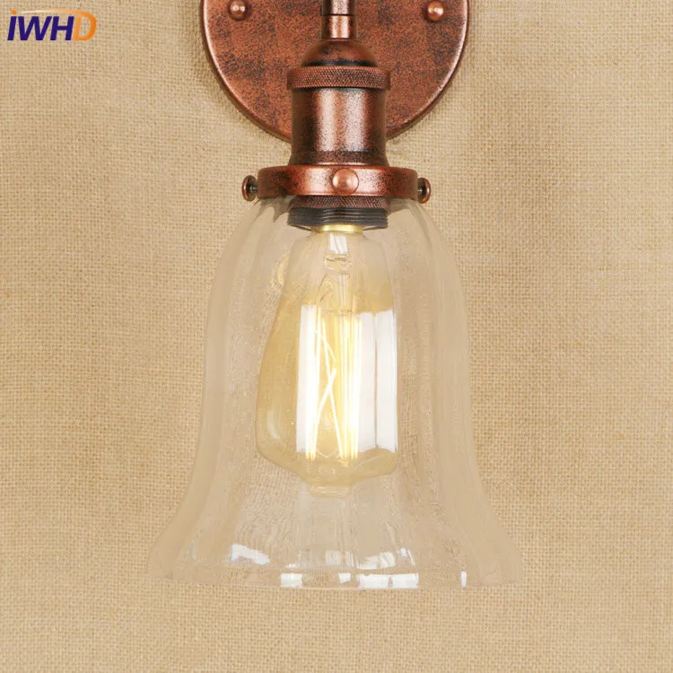 IWHD гладить Adjsutable настенный светильник Эдисон светодиодный Wandlamp светильники для домашнего освещения 4 Вт E27 RH Винтаж настенный светильник аппликация Murale
