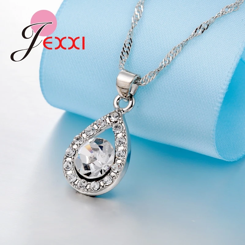 Серьги/кулон/ожерелье женские из серебра 925 пробы|jewelry sets|wholesale jewelry setdrop sets |