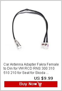 AtoCoto автомобиль адаптер радиоантенны Fakra 2 2 конверсии кабель двойной Fakra для VW RCD510 RNS510 RCD310 RNS310/315 сиденье Skoda OCTAVIA III