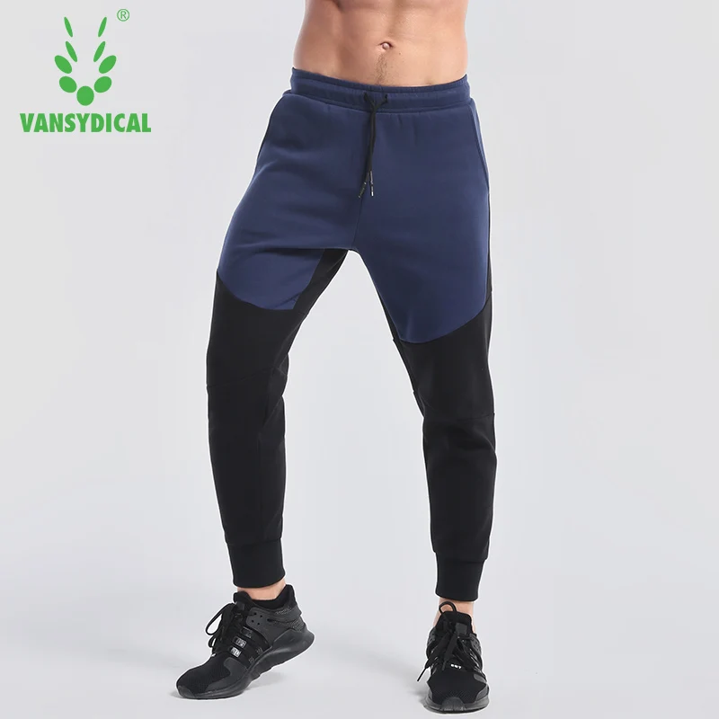 Vansydical Мужские Бег Спортивные штаны Фитнес Леггинсы спортивные футбольные