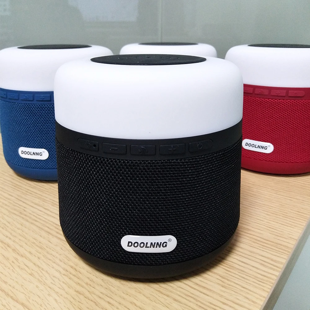 DOOLNNG NR3500 беспроводной зарядки Bluetooth динамик с красочными ночник 10 Вт Мощный