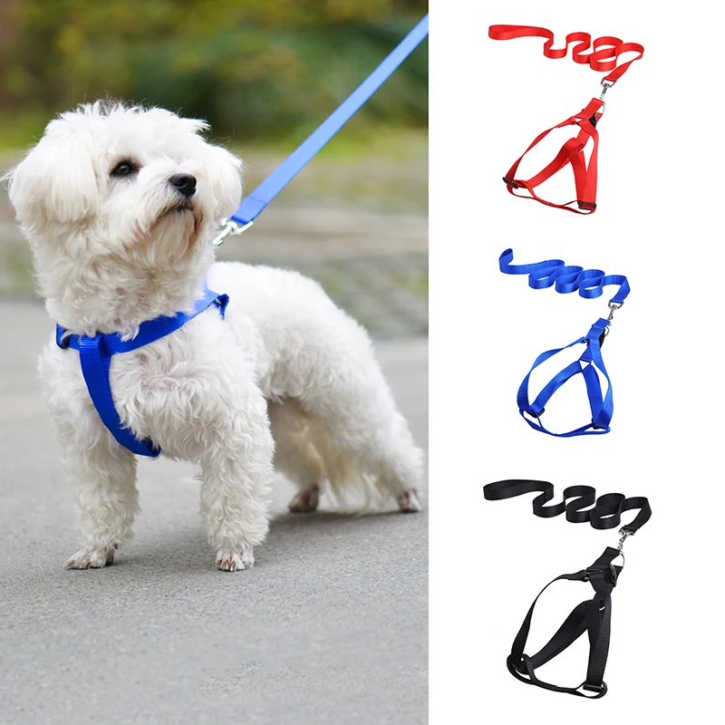 Нейлоновая шлейка и поводок для собак длина 120 см|dog collar harness|harness and leashcollar harness |