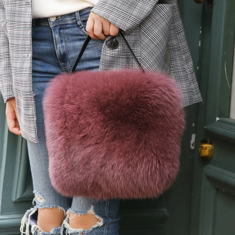 Новинка 2021 зимние сумки на плечо для женщин дамские сумочки ведра из