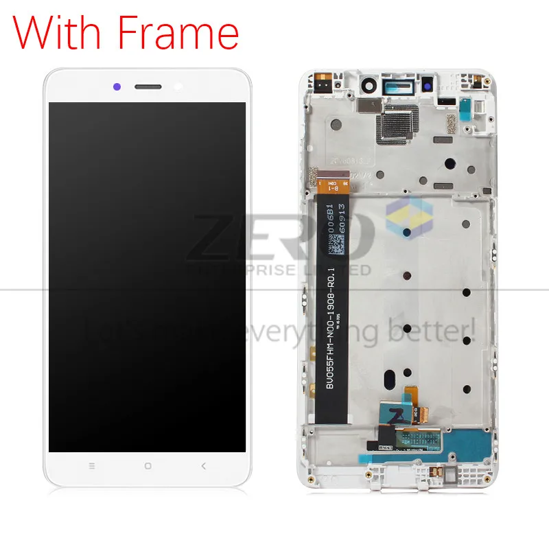 Оригинальный ЖК дисплей для Xiaomi Redmi Note 4 MediaTek с рамкой и сенсорной панелью