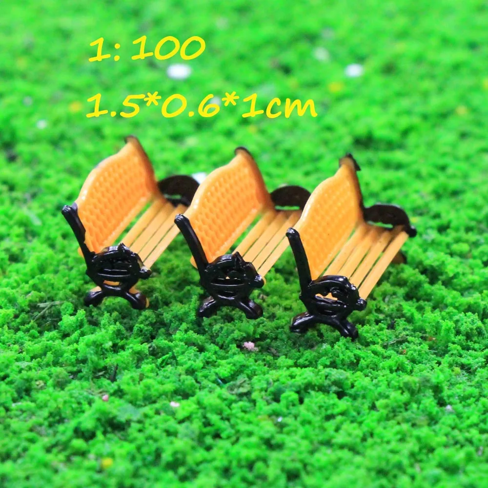 12 шт. моделирующие сиденья для поезда платформы парка улицы скамейка стул сетка