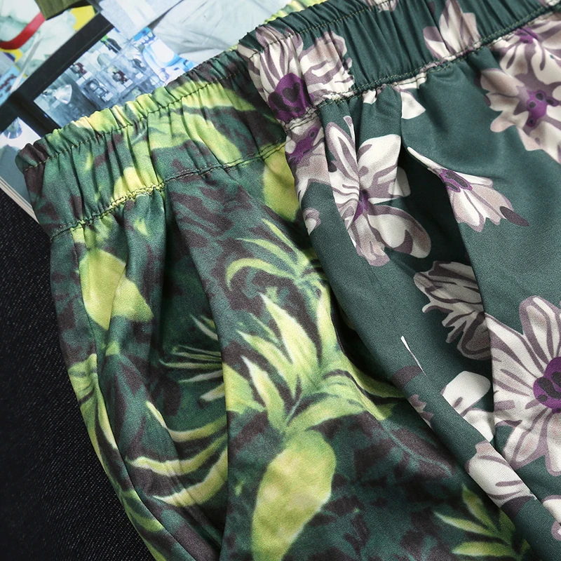 Full Printed Men's Shorts 2018 Summer Beach Hawaii Style Men 2 Colors | Мужская одежда