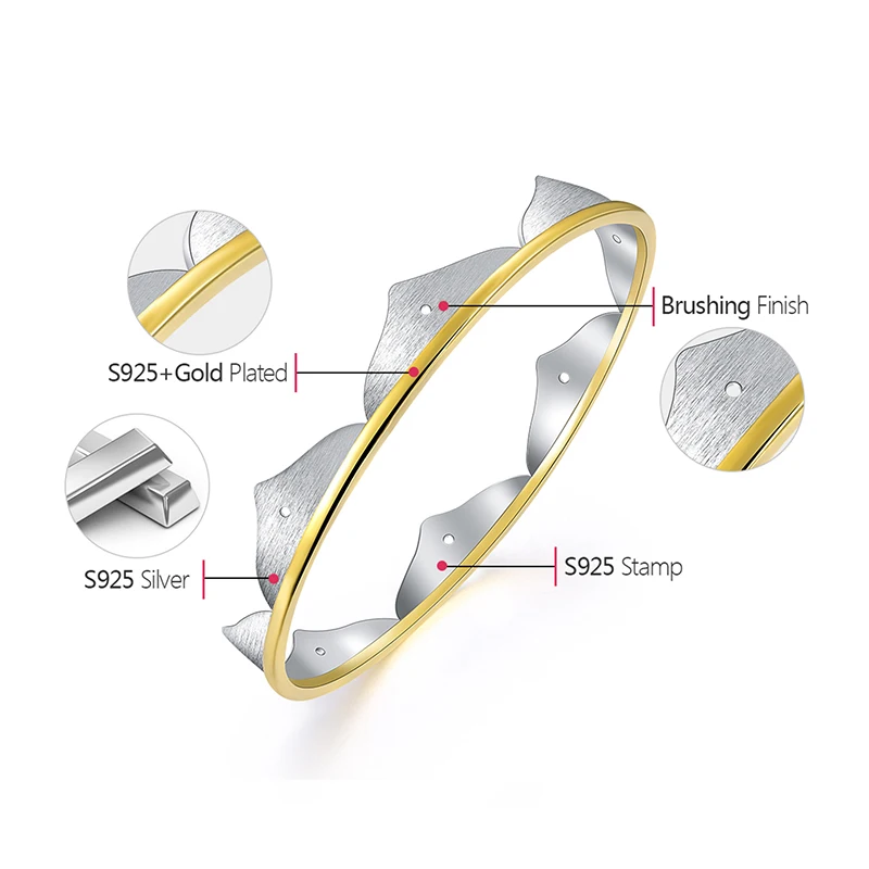 Lotus Fun реальные 925 пробы серебро Природный творческий ручной Fine Jewelry минималистский цветок лотоса браслеты для Для женщин