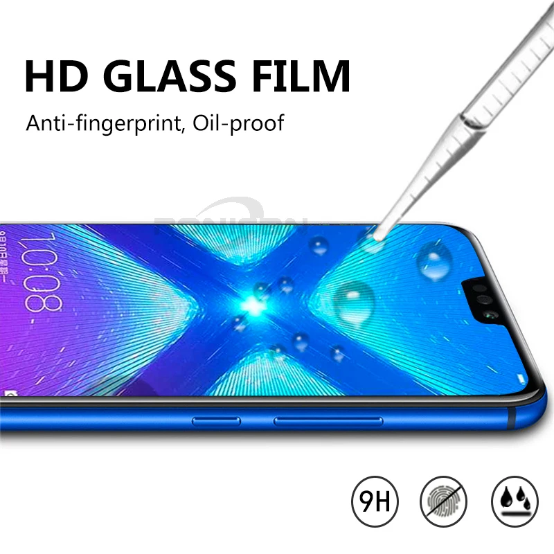 Закаленное стекло для Huawei Honor 8X 2 шт. оригинальная полная Защита экрана huawei honor 8x