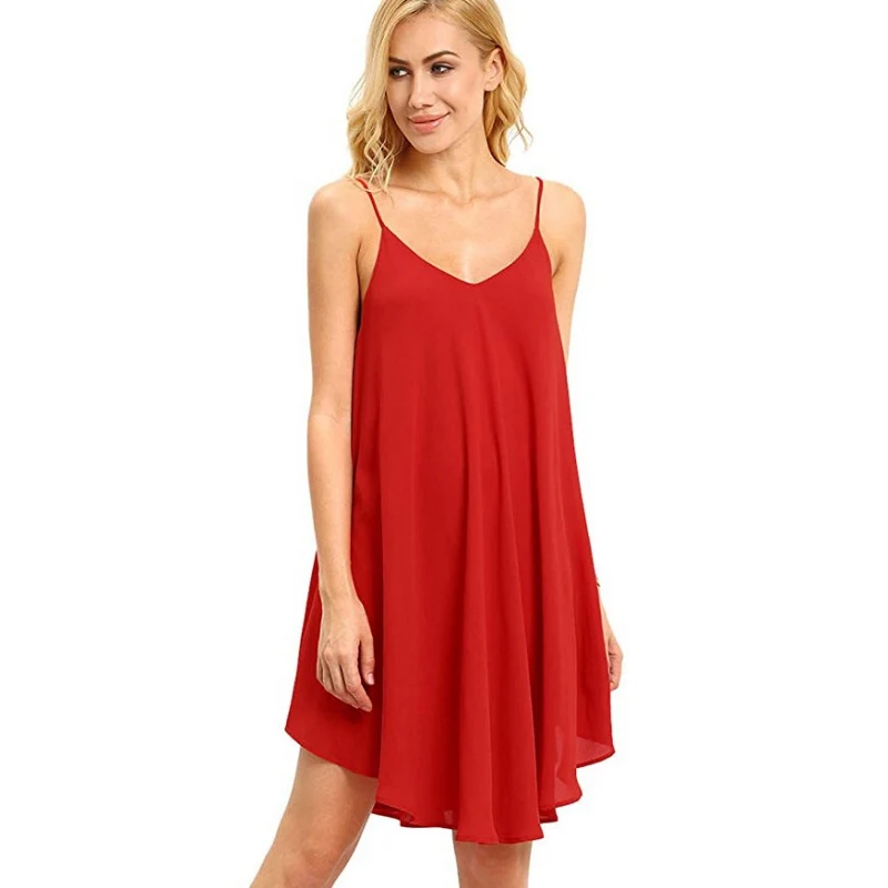 Женское мини платье с v образным вырезом шифоновое повседневное короткое ярких