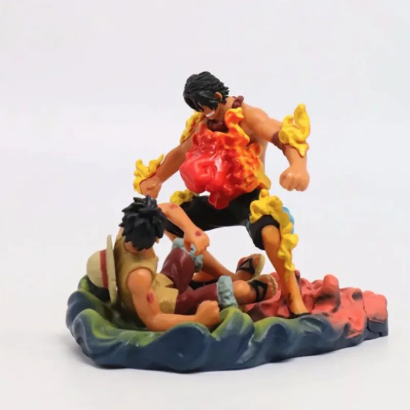 3 шт./компл. Аниме ONE PIECE Sakazuki Vs Ace Luffy Battle версия модели Коллекция ПВХ Фигурки