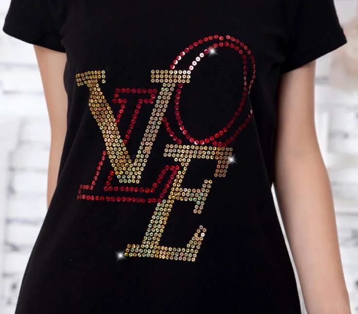 

10Pc/Lot Fashion T-shirt Letter Decoration Hotfix Patch Heat Transfer Design Iron on Motifs Patches, DIY