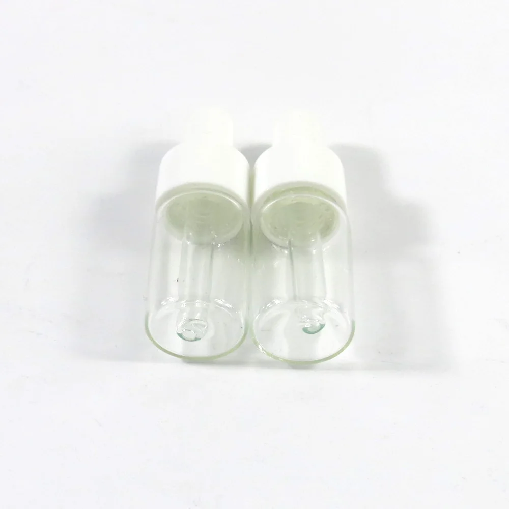 

360 x 3ml Portable Travelling Bottles Clear 3ml Boston Round Glass Bottles with Dropper 1/10oz Transparent Glass Dropper Bottle