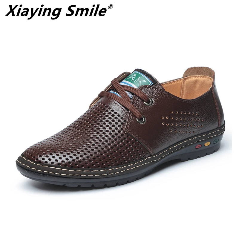 2019 Men's Fashion Leather Shoes Lace Up Casual Flats Male Student Skate Shoe Low Zapatos De Hombre | Обувь