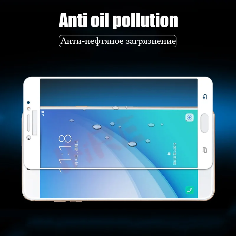 Полное покрытие закаленное стекло для Samsung Galaxy A3 A5 A7 2017 2016 A8 Plus 2018 Защита экрана J3 J5