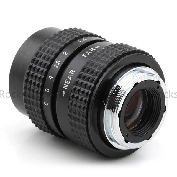 Pixco 25mm f1.4 CC TV Lens + C mount to Camera Adapter Front and Rear Capfor mft lens | Электроника