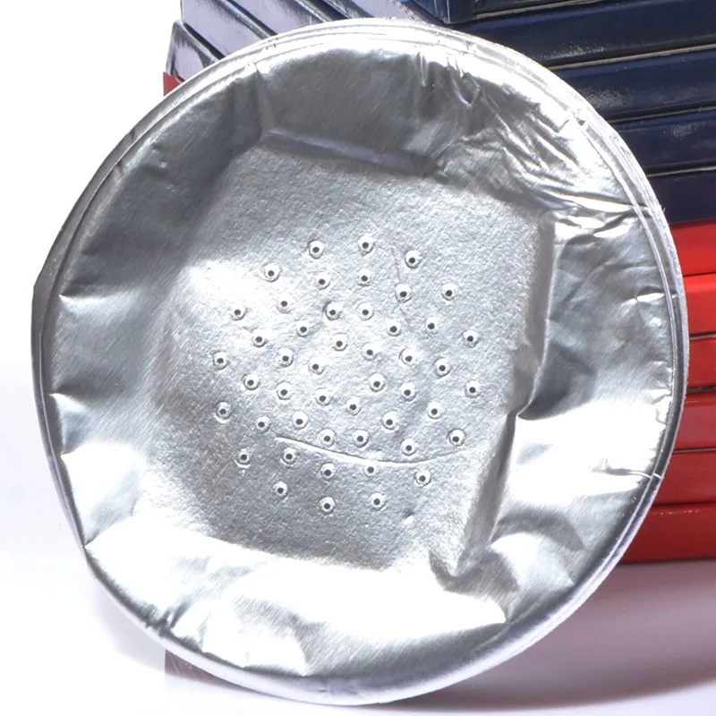 0.03MM 50PCS 50 шт./лот кальян Алюминиевая фольга бумага с отверстием кальян chicha табачная труба Sheesha Nargile Cachimbas Sisha аксессуары - Цвет: 0.03MM 50PCS