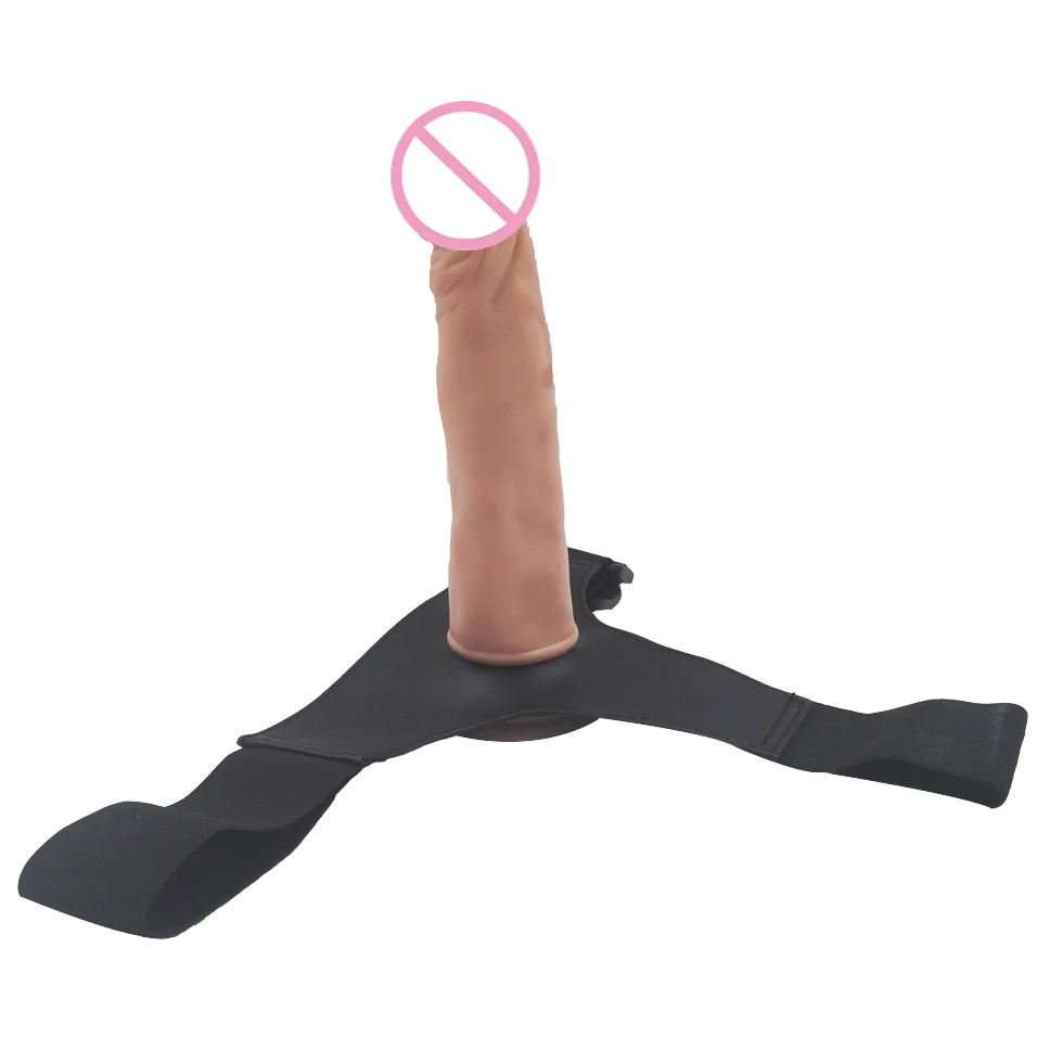 Съемный ремешок для фаллоимитатора camaTech силиконовые трусики пениса кожаный