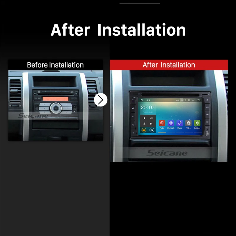Seicane Android 7.1 6.2&quot 2Din Universal Car Radio For NISSAN TOYOTA Daihatsu TIIDA SUNNY RAV4 COROLLA YARI GPS Multimedia Player |