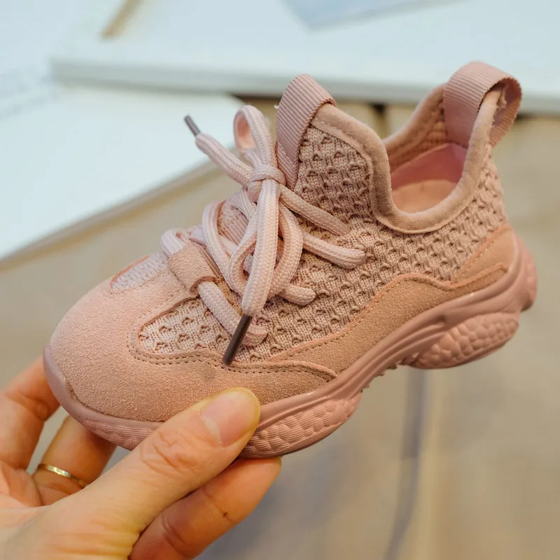 Детская спортивная обувь дышащая плетеная кроссовки для мальчиков мягкая