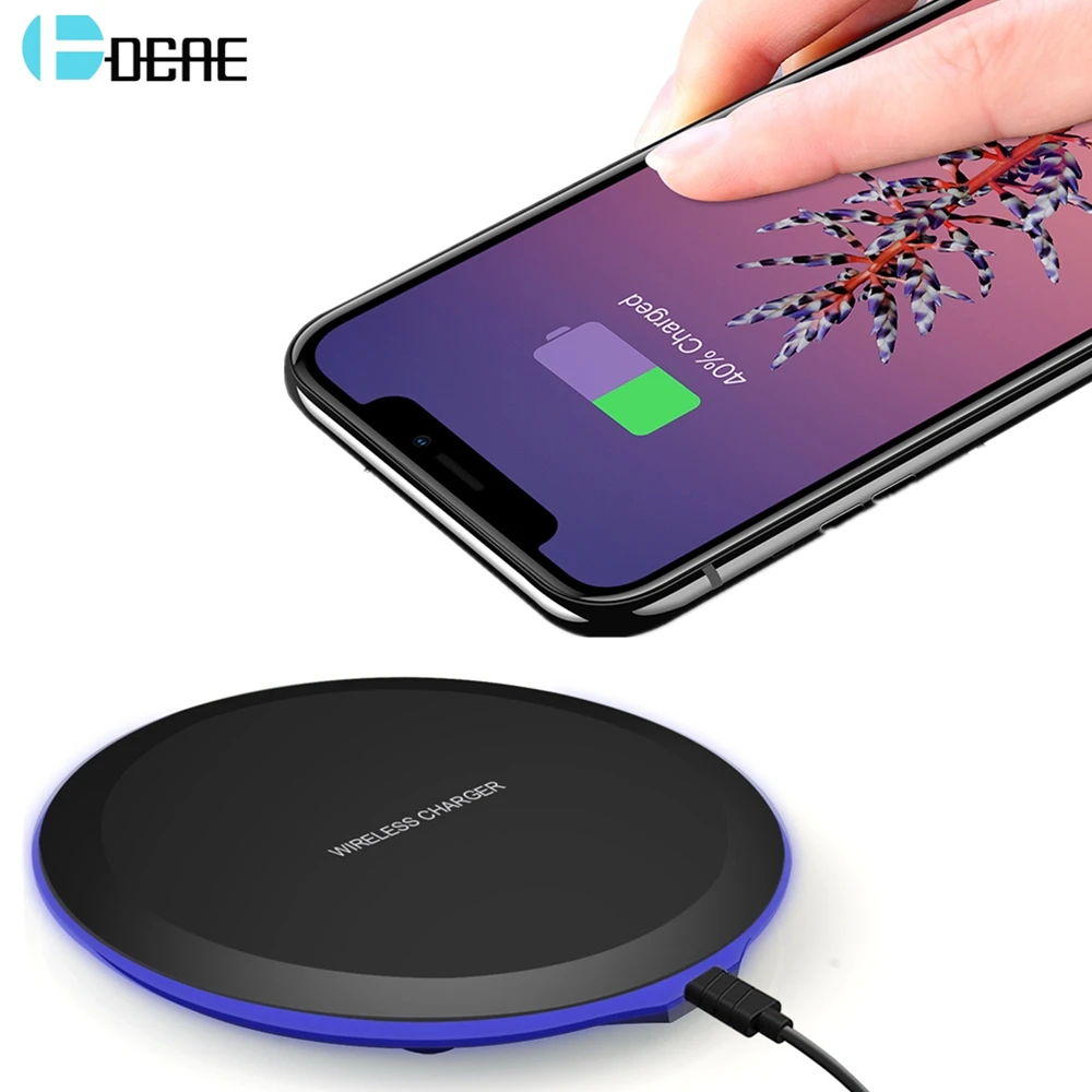 Беспроводное зарядное устройство DCAE для iPhone XS Max XR X 8 Plus Samsung S9 S8 Note мобильный