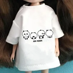 1 шт. 1/6 Одежда для куклы Pullip мультяшная Толстовка ob24 Azone Licca Blyth футболки 30 см