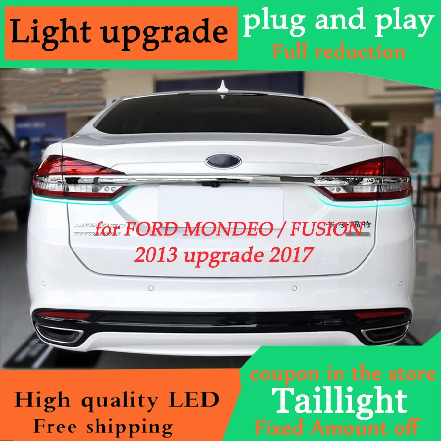 D-YL Стайлинг автомобиля для Ford Mondeo Fusion 2013-2016 задние фонари обновление 2017 задний