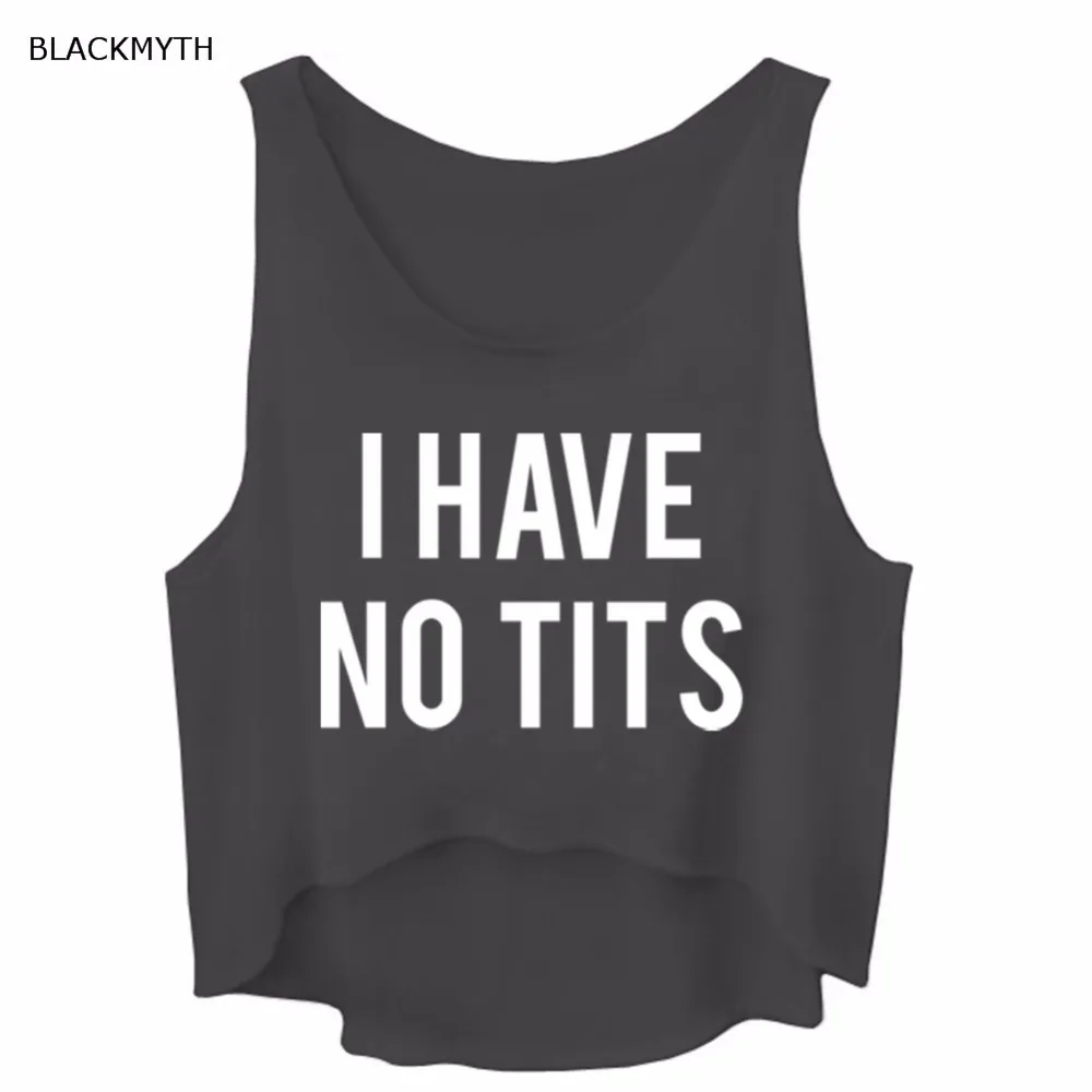 BLACKMYTH Забавные Рубашки Белый я не титьки буквы печати одежда женские черные