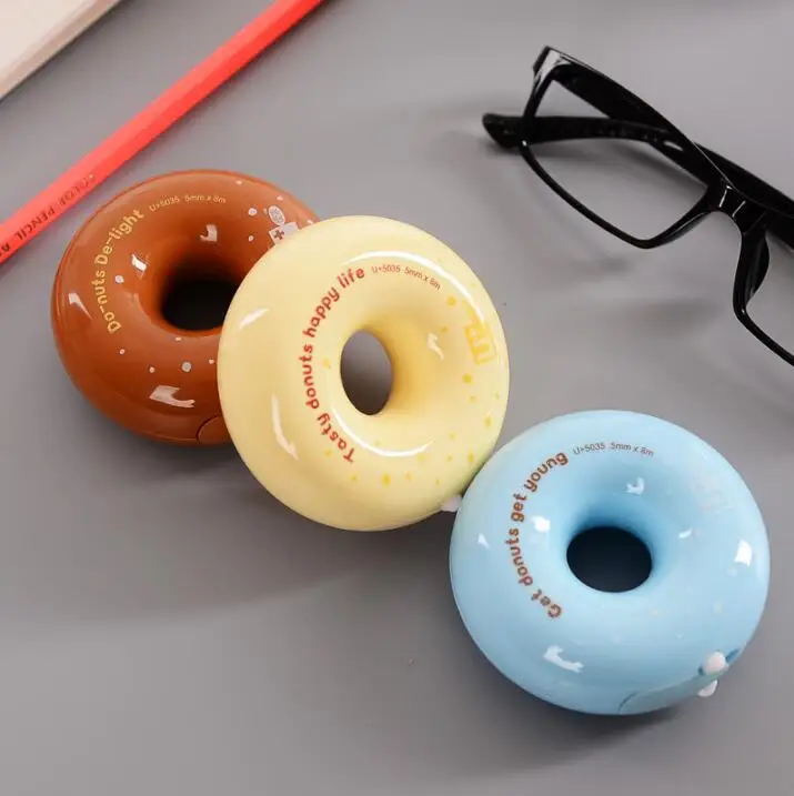 12 шт./лот Новинка милый пончик Корректирующая лента дневник канцелярские