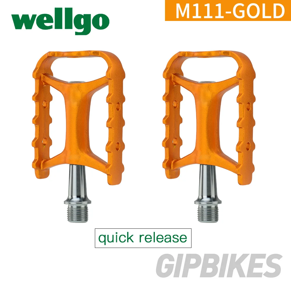 Wellgo M111 Quick Release Non-quick Bicycle Pedals Road Bike Ultralight Pedal MTB Cycling Locked-On Bearing | Спорт и развлечения