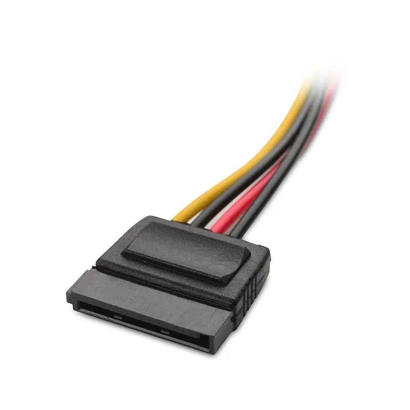 Кабель преобразователь Molex для жесткого диска HDD/SSD 15 см|4-pin molex|sata male to malepower adapter sata