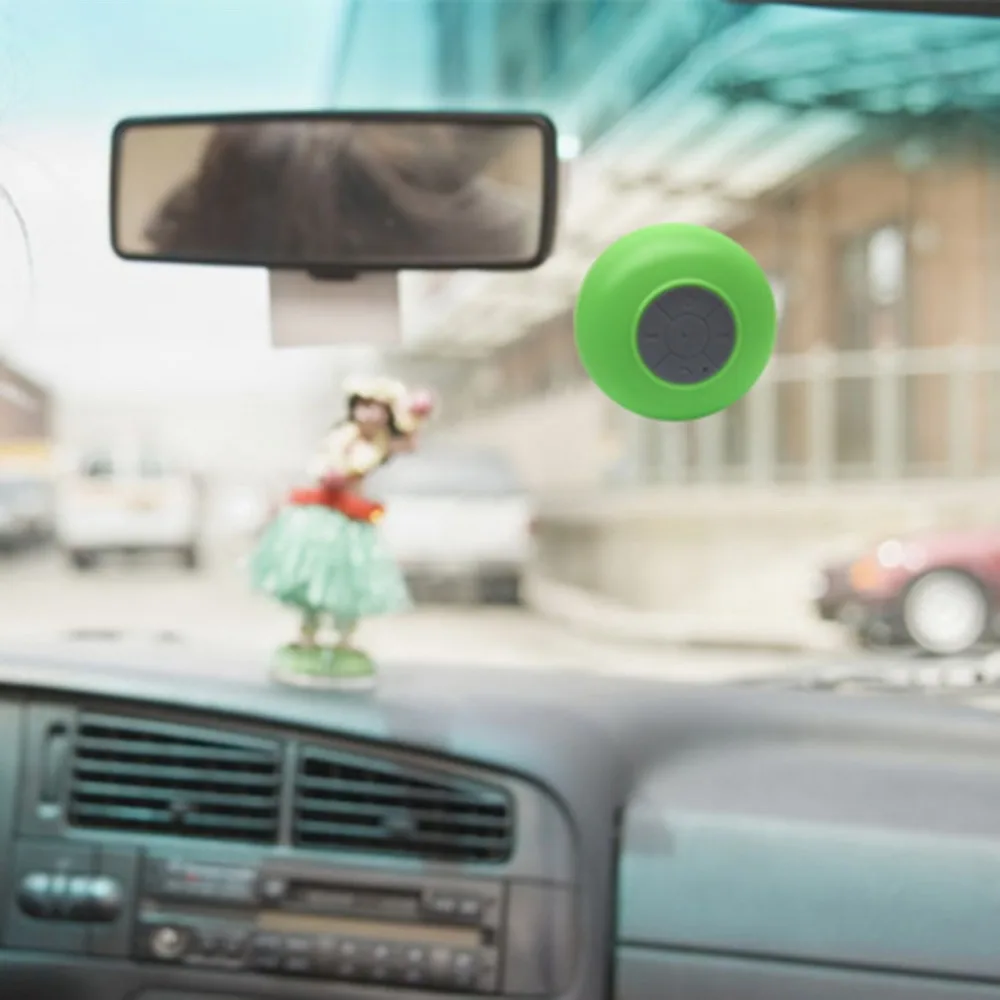Многоцветная портативная Водонепроницаемая bluetooth-колонка, Беспроводная Автомобильная гарнитура, звонки, музыка, присоска, компактный динамик