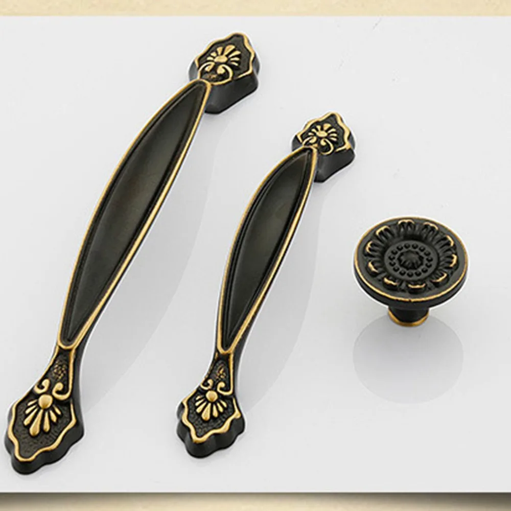 Классические медные дверные ручки выдвижные кухонные для шкафа мебели одно
