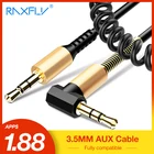 Raxfly 3.5 мм аудио кабель Jack 3.5 джек AUX кабель наушников Beats Динамик для iphone автомобильное мужчинами AUX Шнур кабель весны aux кабель