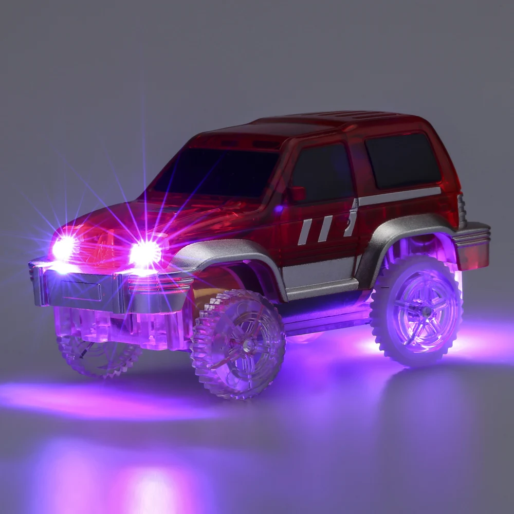 Магия мигает следить свет автомобиля Up Race cars роликовый светящиеся гоночной