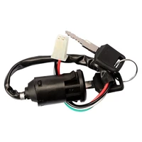 universal motorcycle motorbike ignition switch key with wire for atv moto accessories motorbike start switch door locks