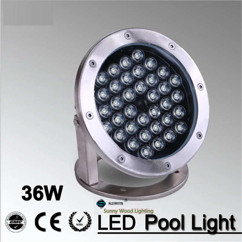 IP68 Светодиодный фсветильник рь для фонтана 36 Вт подводный фонарь бассейна 24 В