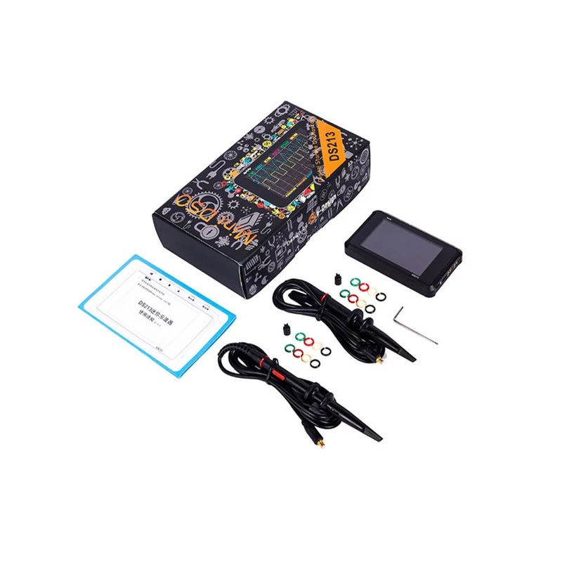 Мини DS213 цифровой осциллограф ARM Nano Портативный 15 МГц полоса пропускания 4 канала