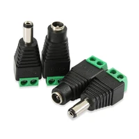 10pair 10pcs female10pcs male male female 5 5 x 2 1mm dc power 12v 24v jack adapter connector plug cctv