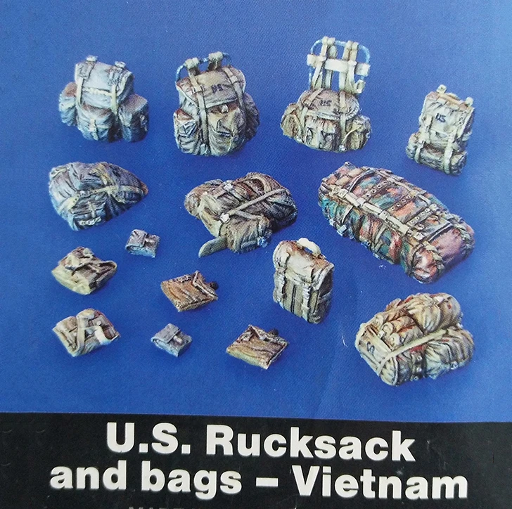 Assembly  Unpainted Scale 1/35 US rucksack and bags vietnam    Historical Miniature Resin Model Garage Kit